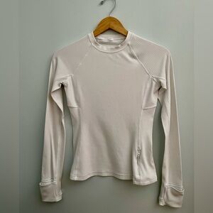 Lululemon white long sleeve top